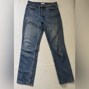 Zara mid rise straight leg jeans